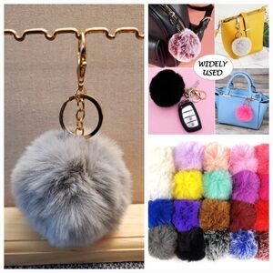 Cute Fashion Faux-Fur Puff Ball
